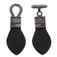thumbnail image 2 of HILABEE 4x1 Pair PU Leather Toggle Buttons with Metal Hook Coat Fastener DIY 4 Pcs, 2 of 7
