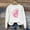White, variant on Babysbule Christmas Shirts for Women Printed Round Neck Long Sleeved Loose Fitting Sweater Clearance Tops Fashion