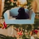 thumbnail image 5 of Adorno de acrílico de gato negro para árbol de Navidad, divertido y decorativo. Estilo B, 5 of 8
