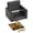 Black & Gold, variant on UBesGoo 360° Swivel Barber Chair with Reclining Back, T-shaped Footrest, White