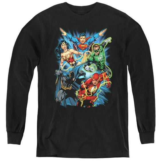 Jla - Jl Assemble - Youth Long Sleeve Shirt - X-Large