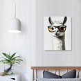thumbnail image 4 of Patifu Llama Canvas Wall Art Living Room Bedroom Home Office Decor 12x16 in, 4 of 5