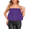 thumbnail image 6 of GEWSEY Women's Bubble Skirt Elastic High Waisted Puffy Skorts Shorts Y2k Skirts with Shorts Underneath (Purple, S), 6 of 9