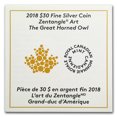 thumbnail image 4 of 2018 Canada 2 oz Silver $30 Zentangle Art: The Great Horned Owl, 4 of 4