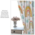 thumbnail image 5 of Boho Rainbow Curtains for Bedroom, Mid Century Abstract Modern Cute Bohemian Sun and Moon Restroom,Colourful Teen Kids Classroom Nursery Set 2 Panels,84x84 Inches, 5 of 8