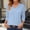Light Blue women polka dot blouse a1, variant on thefmos Women Polka Dot Pullover Tops for Fall Winter Dressy Casual Trendy 3/4 Sleeve V Neck Blouses Loose Fit Comfy Basic Tshirt Office Work Clothes, Blue 2XL