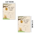 thumbnail image 3 of Honey Bear Pooh Baby Shower Invitation 30pk 4.25x5.5 Postcard Pop it When She Pops Label Tags Thank You Cards Classic Toppers, 3 of 5