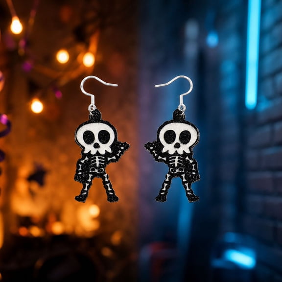 Halloween Decoration Indoor Outdoor Clearance Under $5.00! Thanksgiving Fall Decorations for Home, Halloween Earrings Party Decorations Scary And Funny Earrings