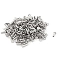 thumbnail image 2 of Uxcell M3 x 8mm Aluminum Flat Head Semi-Tubular Rivets Silver Tone (200-pack), 2 of 3