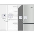 thumbnail image 6 of tooloflife Refrigerator Lock 3 Digit Cable Lock Child/Baby Proofing Combination Lock for Cabinets Closets Closets Self Adhesive ABS White, 6 of 8