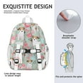thumbnail image 5 of Jack Russell Terrier Dog and Flower Backpack for School,Cute School Bag,Schoolbag with Adjustable Shoulder Straps & Padded Back,15"x11.42"x5.5", 5 of 6