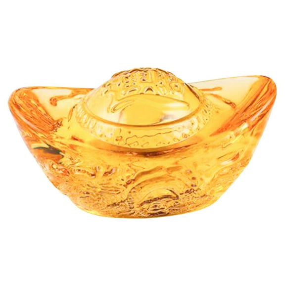 WHAMVOX  Christmas Decorations Lunar Crystal Dragon Pattern Yuanbao Office