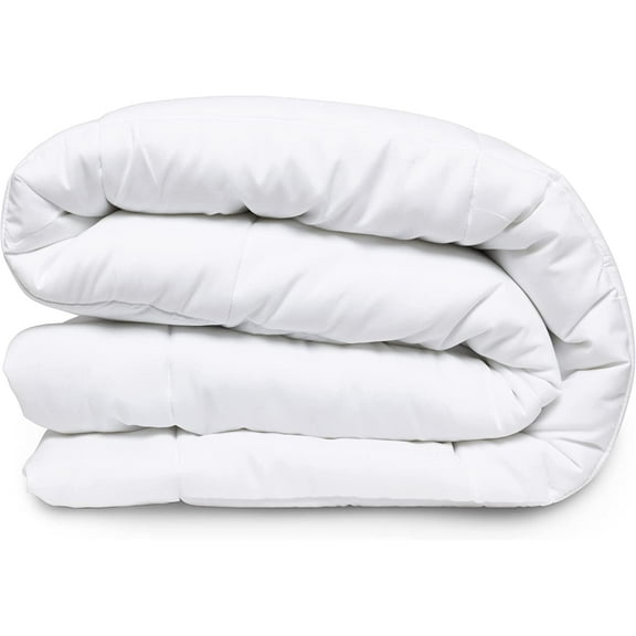 Danjor Linens Duvet Insert - Comforter for Queen Size Bed, White