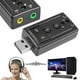 thumbnail image 2 of 1 tarjeta de sonido 7. USB externo de 3,5 mm AUX Auricular Micrófono Adaptador de audio PC Hugtrwg  Para estrenar, 2 of 5