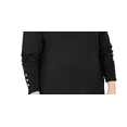 thumbnail image 3 of JM COLLECTION Womens Black Long Sleeve Scoop Neck T-Shirt Plus 3X, 3 of 3