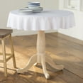 thumbnail image 2 of LA Linen Polyester Poplin Tablecloth 58-Inches Round, White, 2 of 2