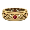 thumbnail image 4 of Wedding Bands for Men 8 MM Ruby 14K Gold 0.75 CTW, 4 of 5