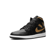 thumbnail image 4 of Jordan MENS Air Jordan 1 Mid "Black" DQ8426 071 from Stadium Goods, 4 of 8