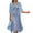 Blue, variant on Summer Dresses for Women 2023 Flowy Floral Print Two-piece Set Wedding Guest Mother of the Groom Dresses Casual Vintage Party Dress