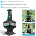 thumbnail image 4 of Sunnydaze 57" 360-Degree View Steel Wood-Burning Chiminea with Grate, Poker, and Cover, 4 of 9