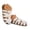 White, variant on Closed Toe Sandal for Women Strappy Cutout Cork Footbed Casual Walking Slides Comfortable Soft Sole Fisherman Sandal Size 7.5,White
