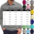 thumbnail image 3 of Men's Designed Solid Long-Sleeve Collared Golf Polo Shirts | Casual Solid Fit Men's Long-Sleeve Golf Polo Shirt Pink XXXL, 3 of 5