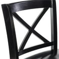 thumbnail image 6 of Pemberley Row Rubberwood Black Counter Stool Rectangular X-Back Design 37.25" Unassembled, 6 of 14