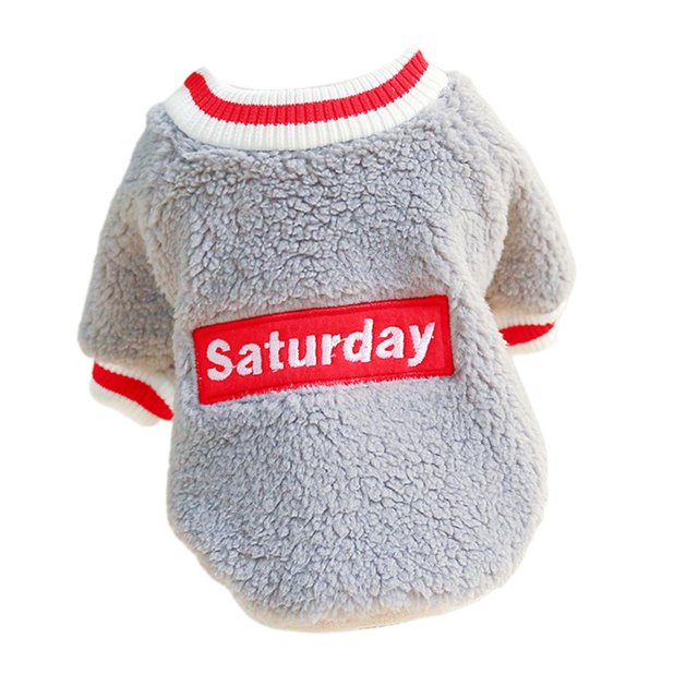 Ropa para clima frío Zulema Chaleco de lana para perros y gatos Gris-m