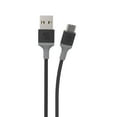 thumbnail image 1 of Scosche CA4BY-SP Strikeline USB-A to USB-C Charge & Sync Cable 4-ft. Space Gray/Gray, 1 of 6