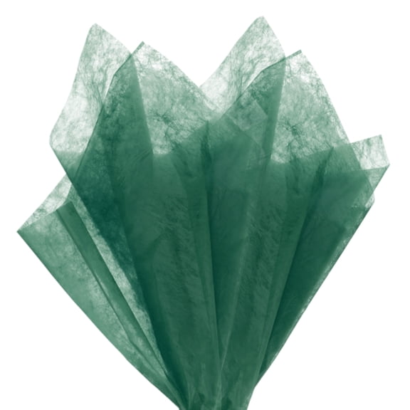 114-Sheet Korean Cotton Wrapping Flower Paper, 11.8 Inch/ 30cm Waterproof Floral Wrapping Cotton Paper for Bouquets/Gift Packaging [Dark Green]