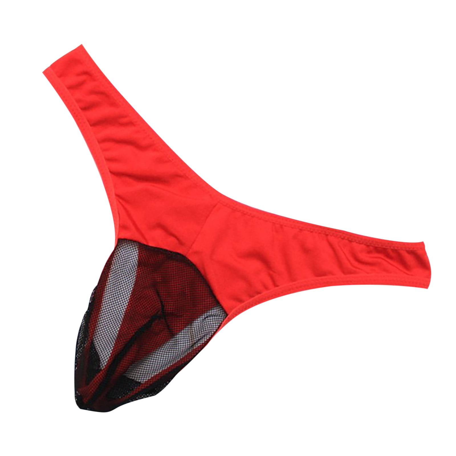 Hoksml Mens Underwear Mens Sexy Micro Mesh Briefs Soft Breathable Splicing Underwear See Through 3483