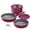21 Pcs Purple, variant on Carote 6-Piece Nonstick Pots and Pans Set, Kitchen Cookware Set with Detachable Handle, Induction Compatible, Purple