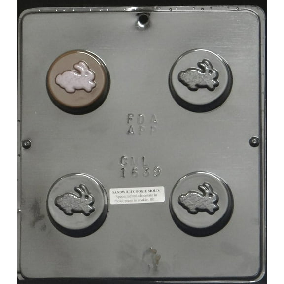 1639 Easter Bunny Rabbit Oreo Cookie Chocolate Candy Mold