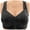 Black, variant on Women's Front Button Up With A Non Underwire Plus Size Vest Push Up Bra Brazier for Women