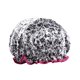 thumbnail image 1 of 1 gorro de ducha reutilizable, gorro de baño de doble espesor, impermeable (flor), 1 of 3