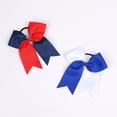 thumbnail image 3 of Wxirdiow 4th of July Hair Bows for Girls Kids Girls Independence Day Hair Bow Clips Red White Blue Curly Ribbon Hair Clips for Girls C Size,One Size, 3 of 8