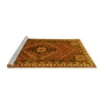 thumbnail image 2 of Ahgly Company Machine Washable Indoor Square Persian Yellow Traditional Area Rugs, 6' Square, 2 of 4