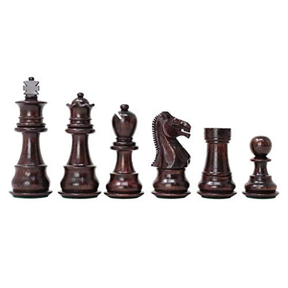 House of Chess - Galaxy Staunton Wooden Chess Set Pieces King Size 3" Triple Weighted (Ringy Rosewood)
