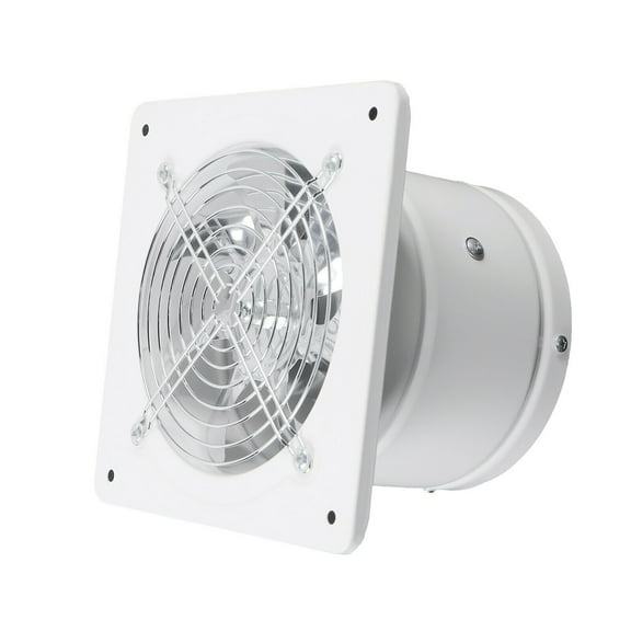 PIAOCAIYIN 6in Duct 350m³/h 40W 110V Iron Ventilation Fan 50Db, 2800 RPM for Kitchen - White