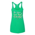 thumbnail image 2 of Wild Bobby, Positivity saying Pop Culture Tri-Blend Racerback Tank Top, Envy, Small, 2 of 3