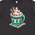 thumbnail image 4 of Inktastic Holiday Marshmallows in Hot Chocolate Youth T-Shirt, 4 of 5