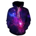 thumbnail image 3 of Sudadera con capucha con estampado 3D de Space Galaxy para hombre y mujer, sudadera holgada vintage para niños, abrigo de manga larga, ropa de nebulosa morada, 3 of 4