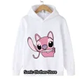 thumbnail image 3 of Sudadera con capucha de Disney Stitch para niñas y niños, ropa de dibujos animados, sudadera de Lilo Stitch, manga, informal, años 90, 3 of 5
