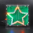 thumbnail image 4 of DIY Electronic Kit Soldering Suite Colorful Five-Pointed Star LED Flashing Marquee Light Circuit Board Kit,Without Shell,1 X circuit board 1 set X electronic components 1 X USB cable,Green, 4 of 8