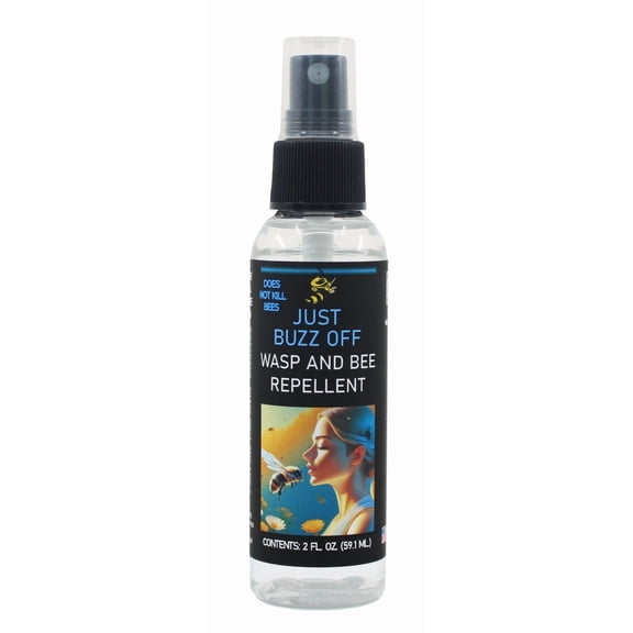 Buzz Off Wasp and Bee Repellent, 2 fl oz, All Natural, DEET Free