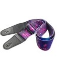 thumbnail image 3 of Sangle de Guitare Colorée Motif Nuage Étoile Violet Polyester, 3 of 4