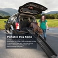 thumbnail image 2 of Coziwow 62" Bi-fold Portable Dog Ramp for Large Pet Trunk Back Seat Ladder Step Car SUV, 2 of 9