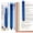 Blue, variant on Thinking Gifts Flat Writable Pen & Page Marker Bookmark - Black & Gold
