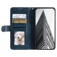 thumbnail image 2 of SaniMore for iPhone 13 PU Leather Case, Wallet Design with Card Slots Cash Pocket [Wrist Strap] Flip kickstand Full Body Protection Magnetic Closure Business TPU Shell for iPhone 13, Darkblue, 2 of 11