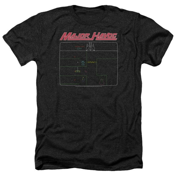 Atari - Major Havoc Screen - Heather Short Sleeve Shirt - XX-Large